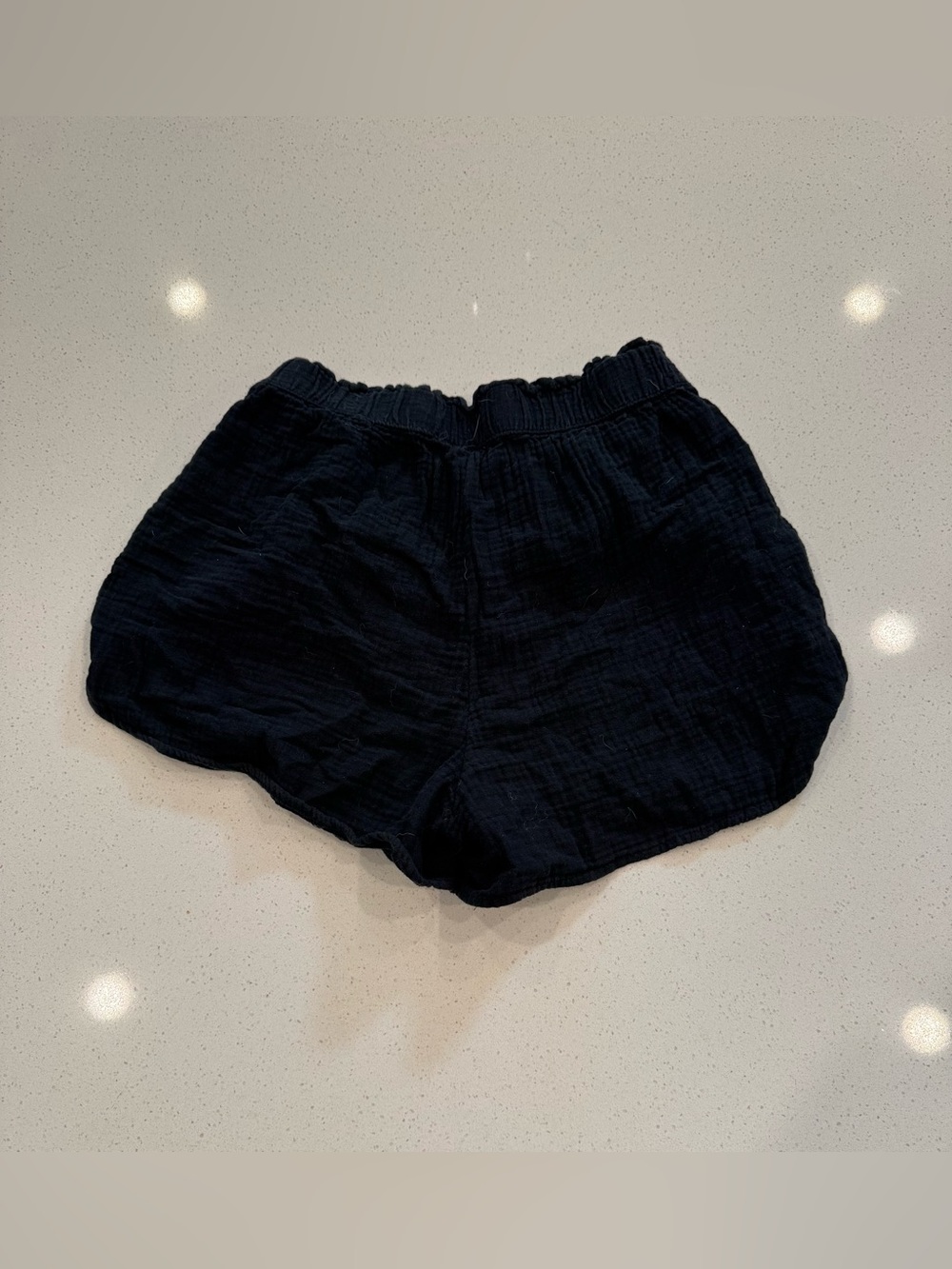 Target Universal Thread Black Double Gauze Cotton Pull-On Shorts Size Small